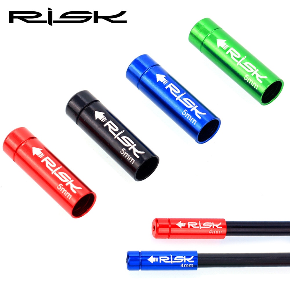 Risico 10 stks/doos Fiets Rem/Versnellingskabel Cap Alumium MTB Racefiets Derailleur Liner Tops Fiets Rem Versnellingskabel end Cap