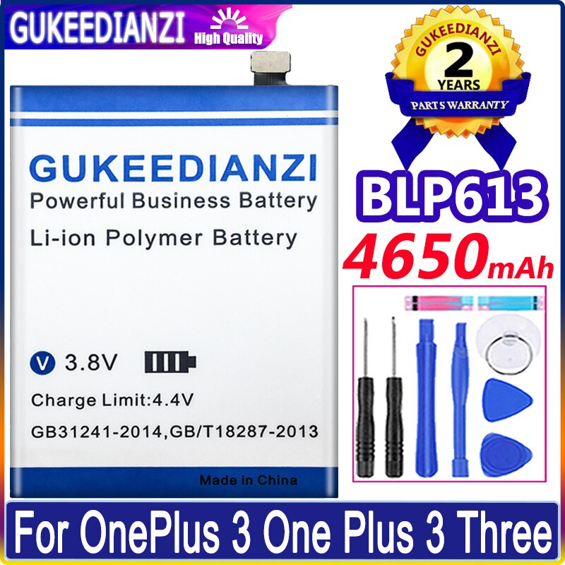 Replacement Battery For One Plus OnePlus 1 2 3 3T 5 5T 6 6T 7 7T pro 8 8T 1+ Nord N100 BE2011 for OnePlus5 OnePlus6 OnePlus7: BLP613