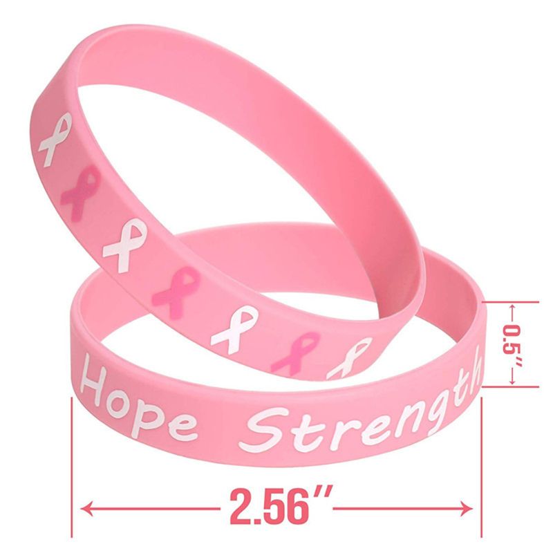 Silikon Gummi Armband Armband Hoffen Festigkeit Glauben Mut Erwachsene Jugendliche Bangl Q6PB