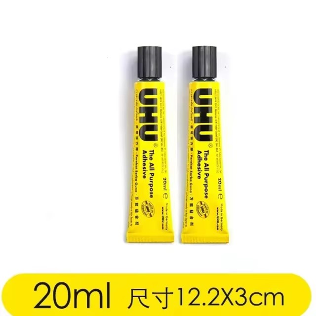 La super colla tedesca UHU ah molto buona tenacità Colla morbida multifunzionale super colla per umore Tessile Porcellana Pape Gomma metallica: Arancione