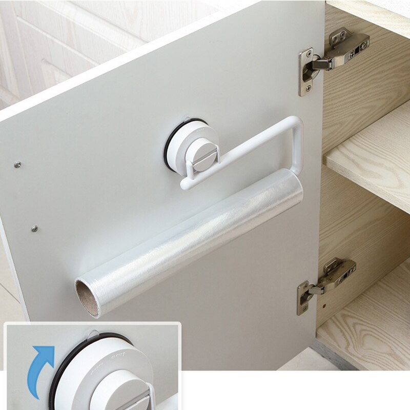 Keuken Accessoires Gereedschap Opslag Houder Vacuüm Sucker Papieren Handdoek Rek Muur Opknoping Roll Plank Badkamer Keuken Gadgets Product