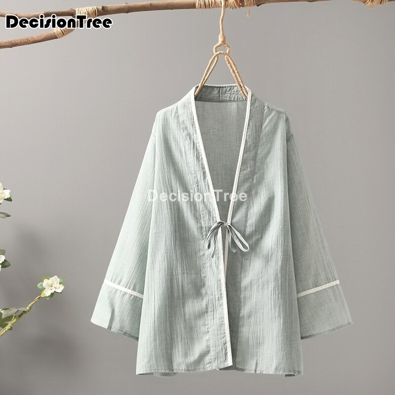Cardigan kimono à demi-manches pour femmes, chemisier , qiapo chinois, hauts chinois vintage, vêtements hanfu,