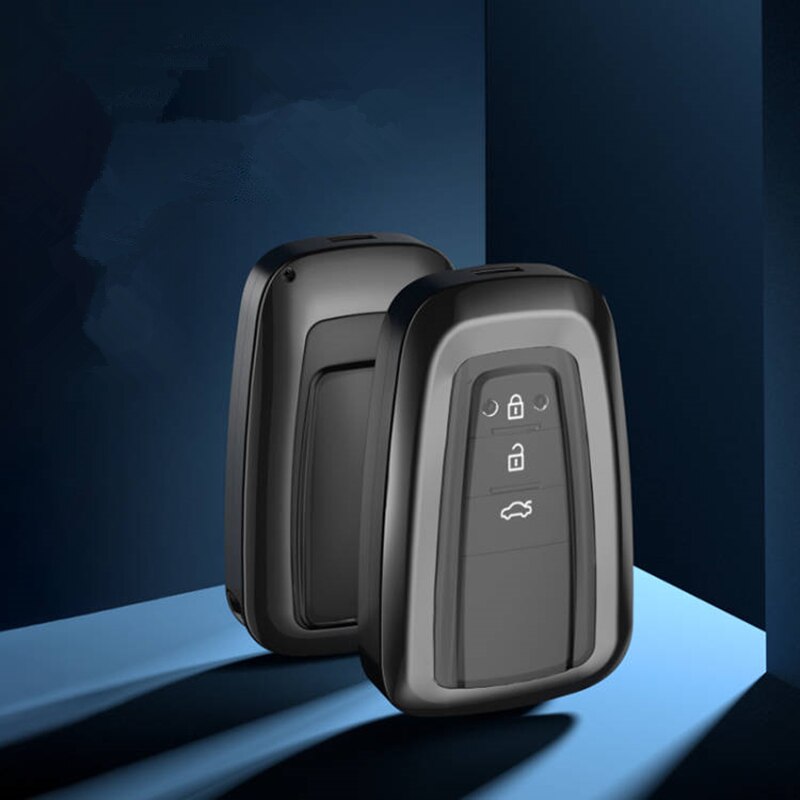 TPU Car Key Case Full Cover Shell For TOYOTA RAV4 Alphard FJ CRUISER Car Keychain