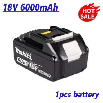 100%  originale makita 18v 6.0ah genopladelige batterier, egnet til makita  bl1830 bl1830b bl1840 bl1850b elværktøjsbatteri: Lysegrå