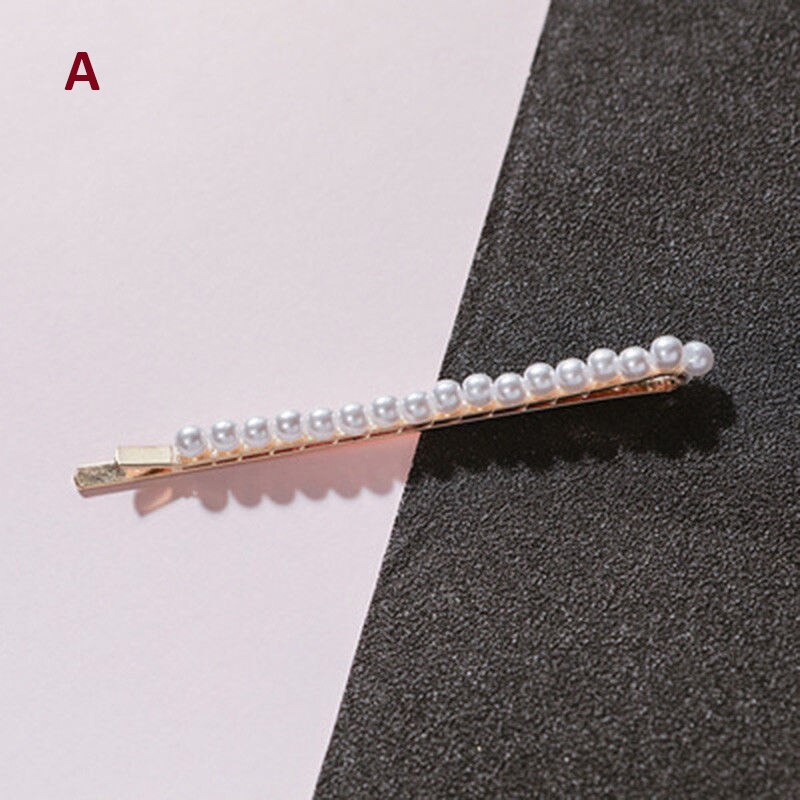 Korean Pearl Hair Clip for Women Barrette Hair Pins Barrettes Jewelry BB Hair Clips for Girls Styling Accessories: A