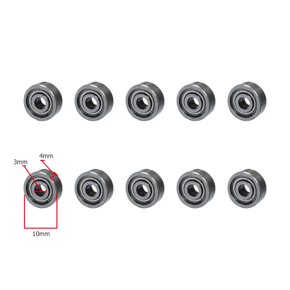 Rodamientos de bolas de piezas para monopatín, pieza de acero de carbono con ranura profunda, 10-100, 608zz, 623zz, 625zz, 626zz, 685zz, 688zz, 608zz