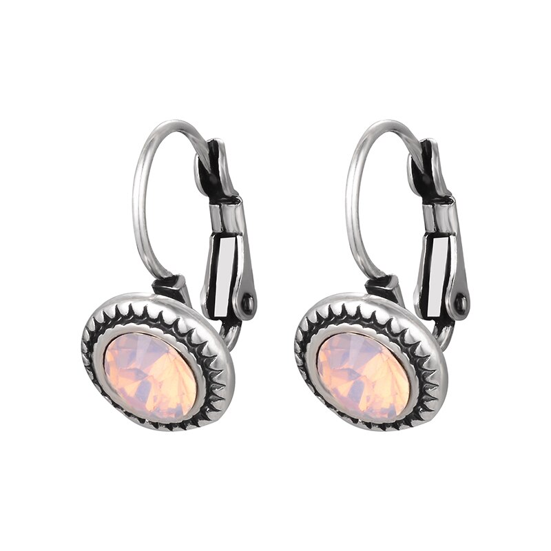Shineland Weibliche Jahrgang Antike Silber Farbe Kristall Runde Clip Ohrringe Ohrlöcher Für Frauen Einfache Schmuck Billig: Ursprünglich Titel