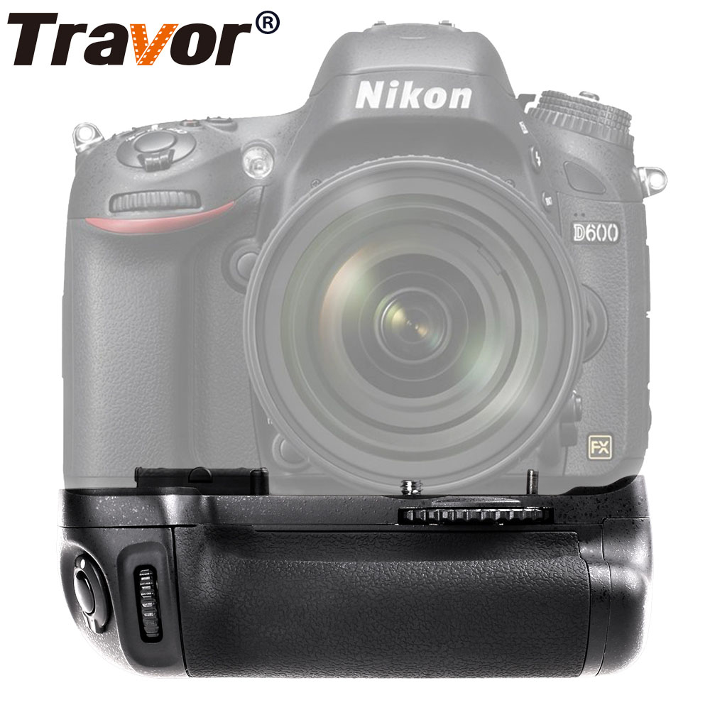 Travor, soporte Vertical de batería para cámara Nikon D600 D610 DSLR, funciona con EN-EL15 MB-D14 de reemplazo de batería