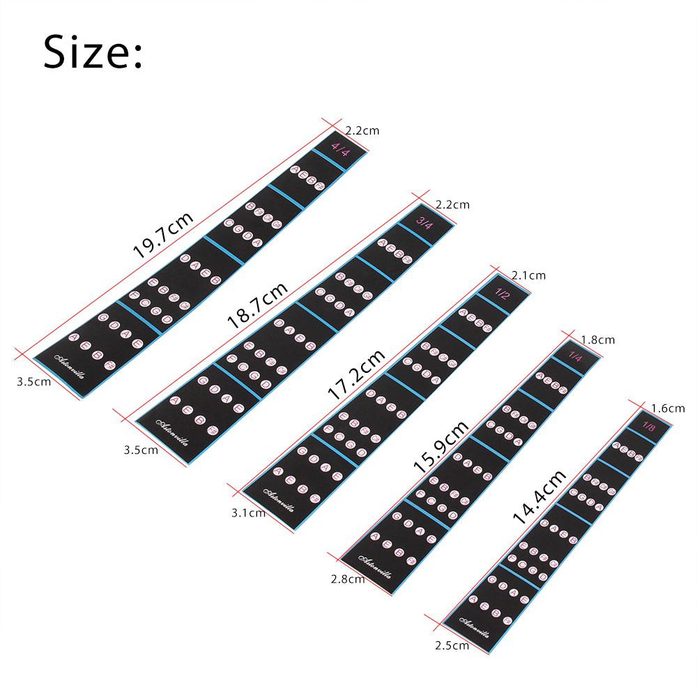 IRIN Universal Violin Fingerboard Sticker Fretboard Note Label Finger Chart Practice Notes Guide Violin Accessories for Beginner