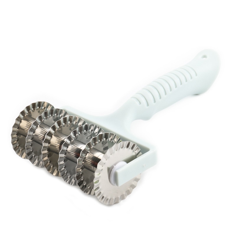 Rvs Rooster Roller Cutter Keuken Pull Netto Pizza Mes Wiel Pasta Deeg Biscuit Pie Keuken Bakken Tool Cutter