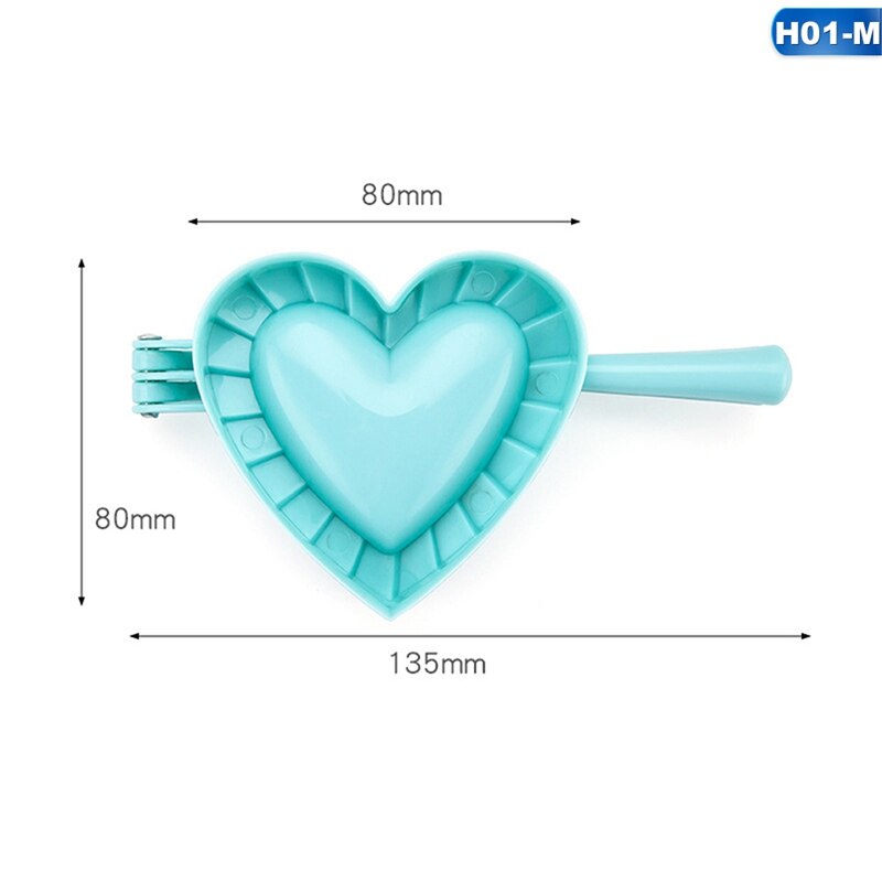 Pour S/M/L 3 modèle boulette moule coeur papillon fleur forme bricolage boulettes faisant pâte presse tarte boulette Ravioli moule cuisine: Heart M
