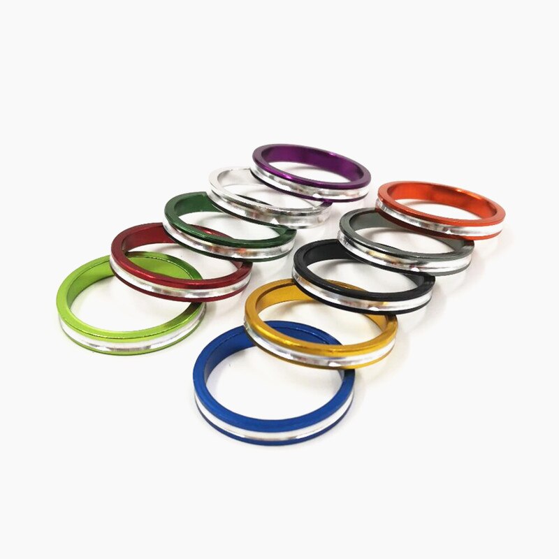 Fouriers mtb cykel gaffel spacer cykel vaskemaskine 28.6 mmx 34mm vaskeraluminium hoved 5mm rør vaskemaskine cykel tilbehør