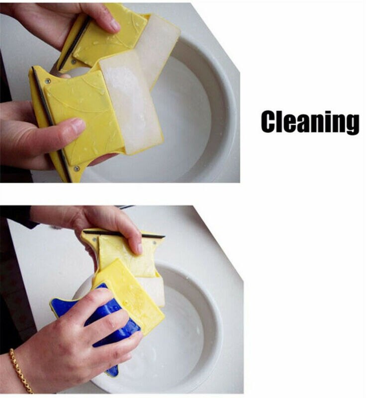 Magnetic Windows Cleaner Brush Washing Window Home Cleaning Tools Double Side Magnetic Brush Scraper Tool