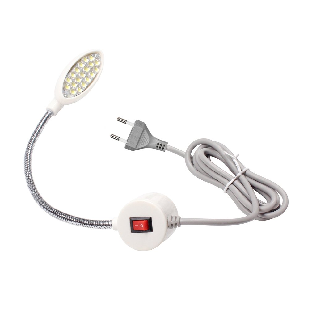 Naaimachine Led Lamp 19 Leds Werklampen Spaarlampen Met Magneten Mount Licht Armatuur Verstelbare Licht: EU plug