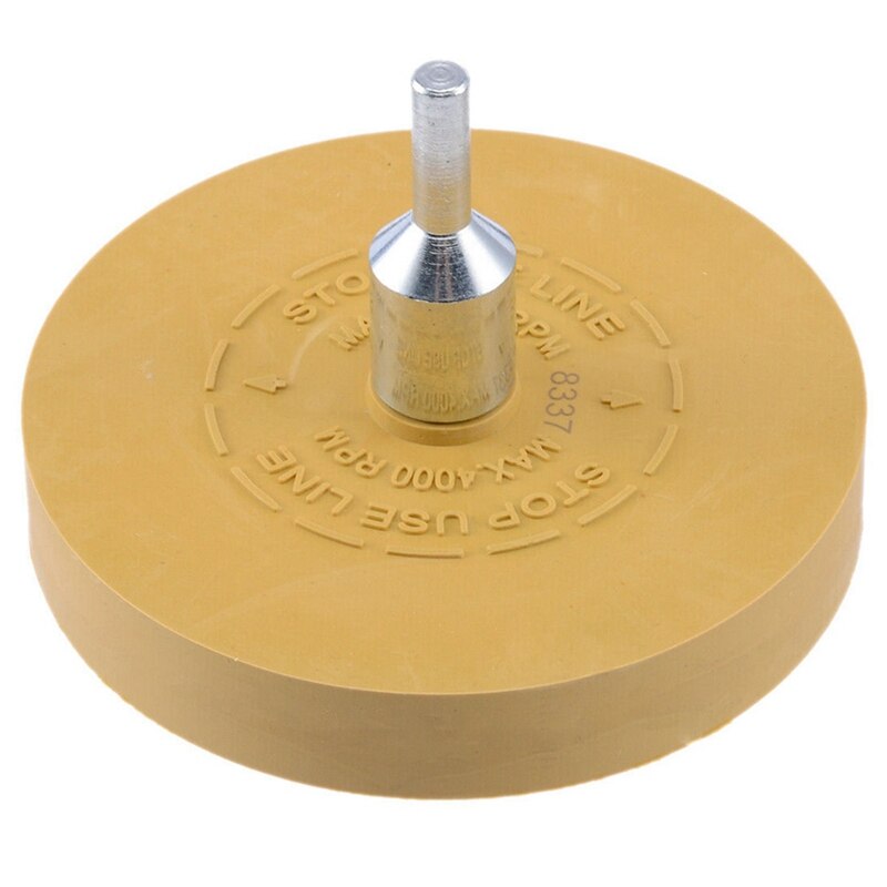 2Set Heavy Duty Pinstripe Car Decal Rubber Eraser Wheel Pad Sticker Removal Tool, 100mm & 90mm