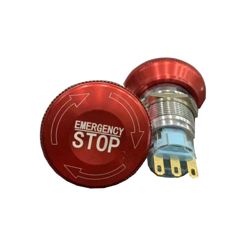 emergency stop button switch metal butt 19mm 22m