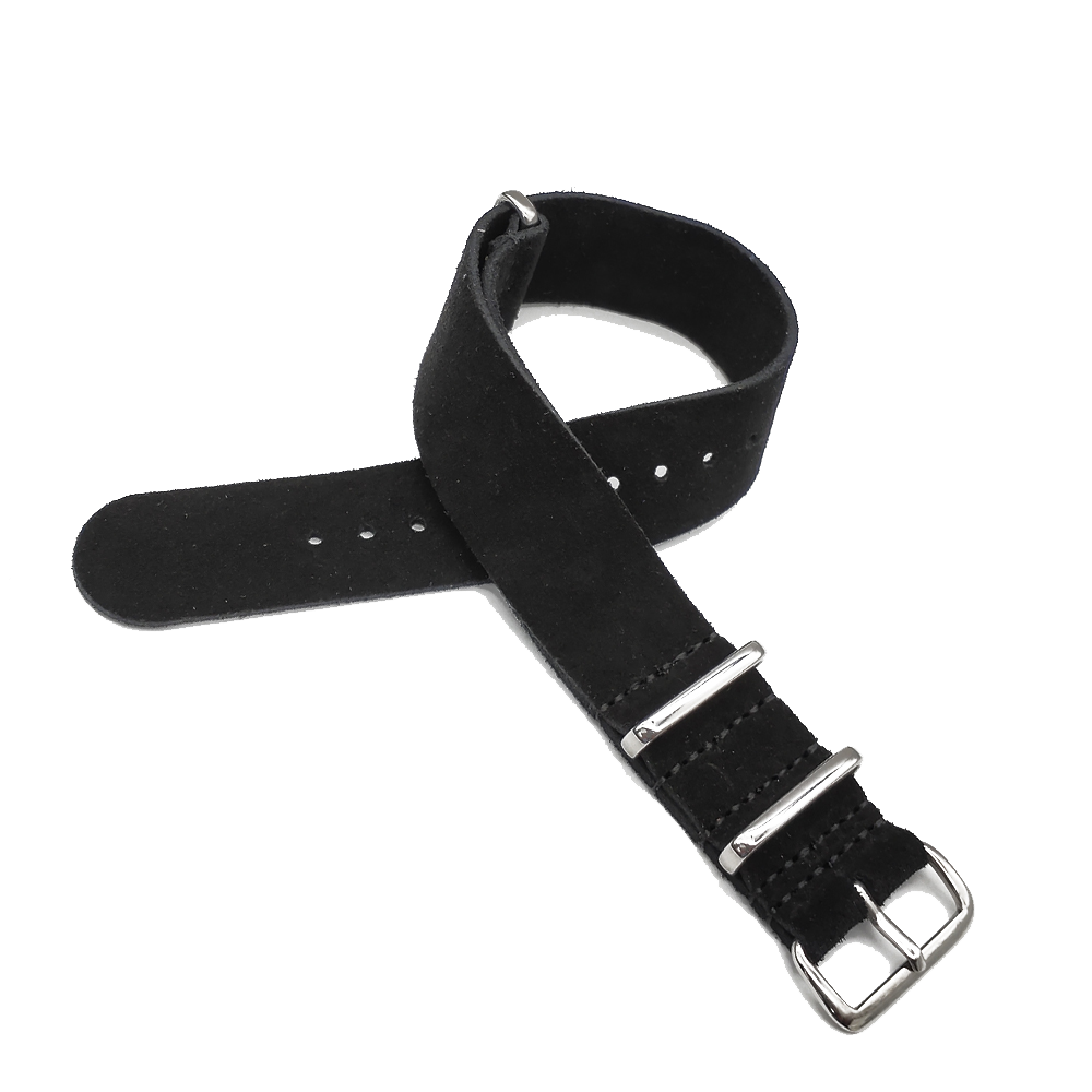 Mykt semsket skinn klokkereim 20mm 22mm brunt svart skinn klokkebelte til menn og kvinner universelle justerbare klokkereim tilbehør