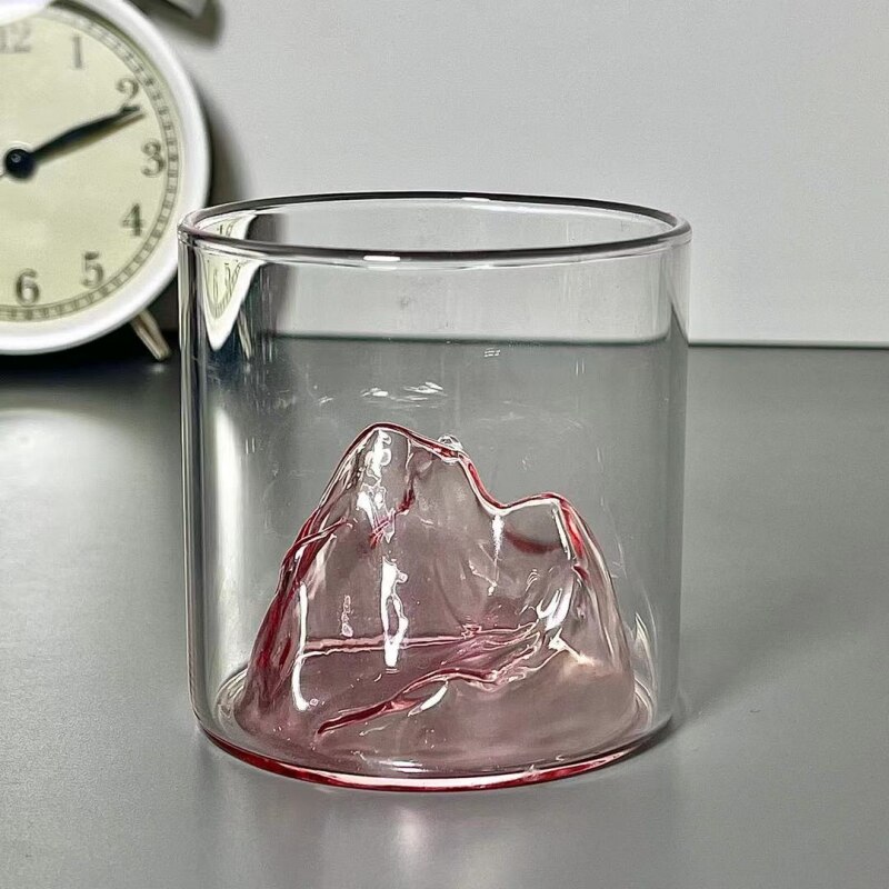 Vaso de cristal japonés 3D para Whisky de montaña, vaso de Whisky antiguo, Whisky Rock, vaso de Vodka, vaso de vino