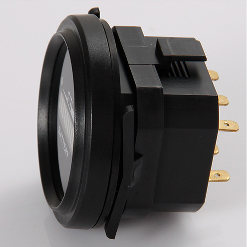 Round Lead-Acid Battery Indicator Discharge Meter Used For Golf Cart Truck Car Boat Forklift Pit Bike 12v 24v 36v 48v 72v