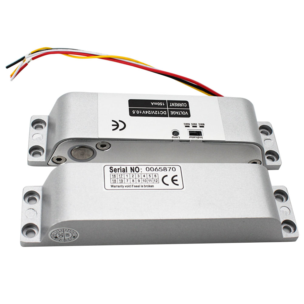 1 Pair Electric Cylinder Fail Safe Modern Door Lock Home Access Control Time Delay Bolt Security DC12V School Aluminum Alloy