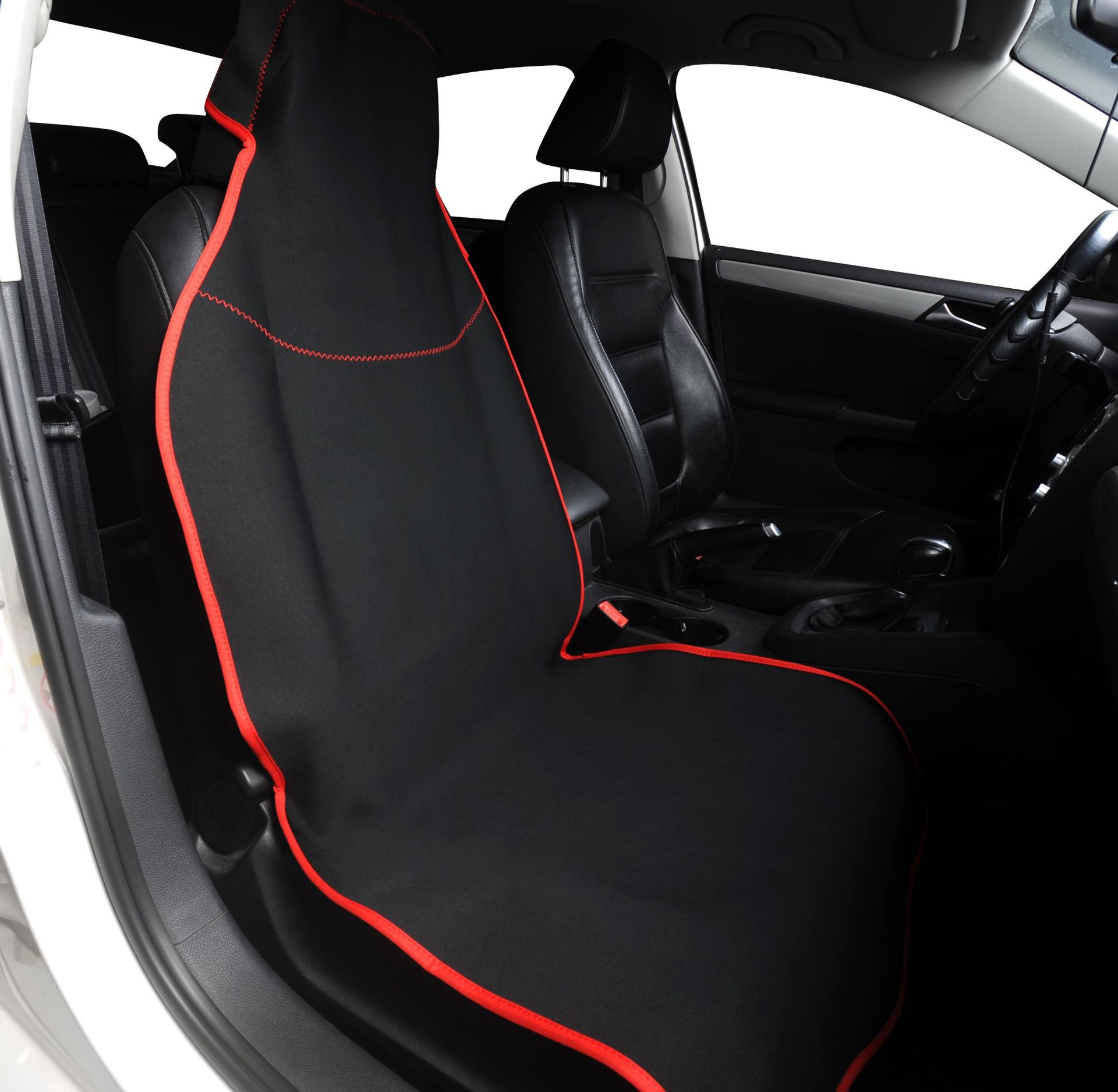 Alwaysme universal caber à prova dwaterproof água/à prova de suor proteção capa de assento do carro material de pano de mergulho: Red