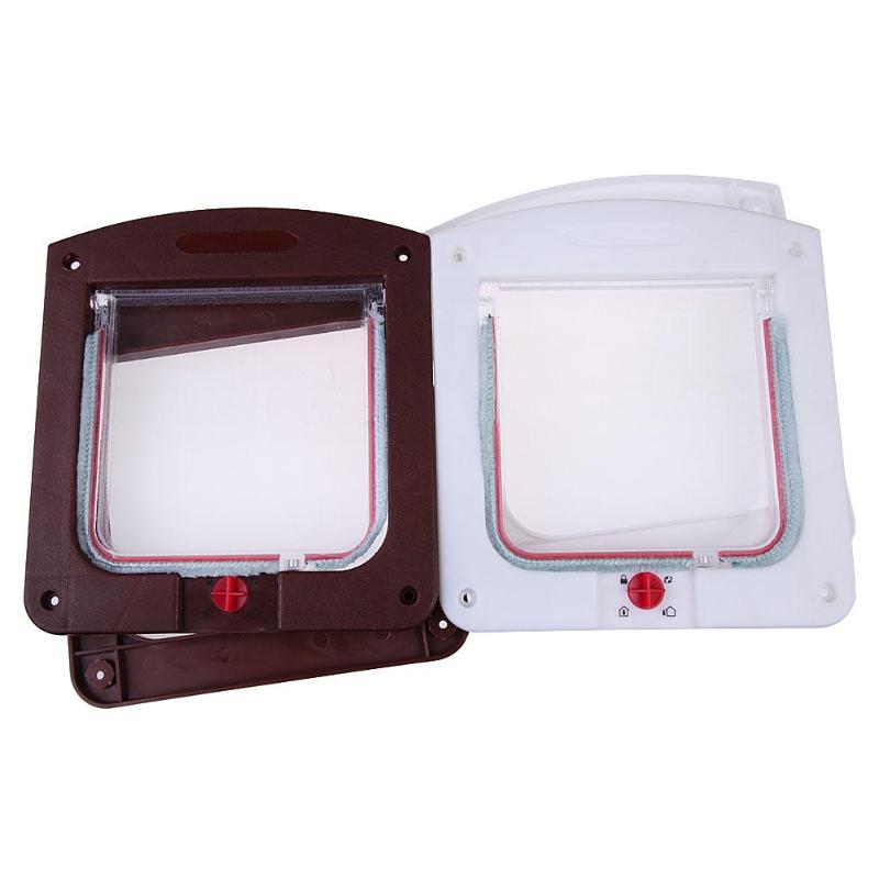 Kat Puppy Dog Gates Deur Afsluitbare Klep Deur Huisdier Veiligheidsproducten Lock Geschikt Voor Elke Muur Of Deuren wit Bruin Kleuren