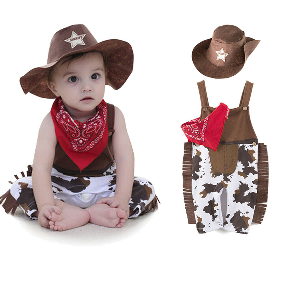 Leuke Baby Peuter Jongens Meisjes Romper Cowboy Cosplay Romper Carnaval Fancy Dress Party Kostuum Cowboy Baby 0-24Month Outfit