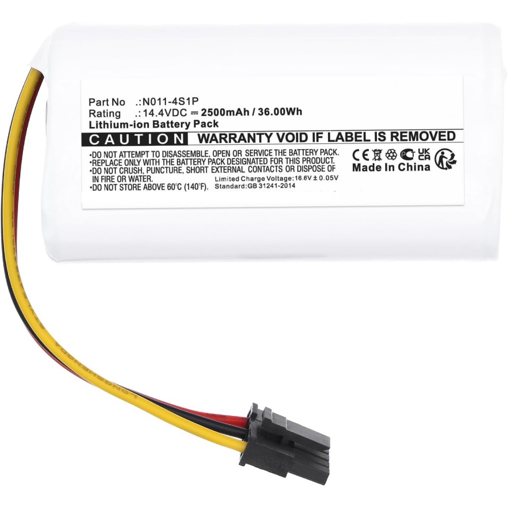 Akku für xiaomi mi robot vacuum mop 2 lite staubsauger mit ultrahoher kapazität, für xiaomi 260v-4 s 1p z143-4 s 1p e10 e10c