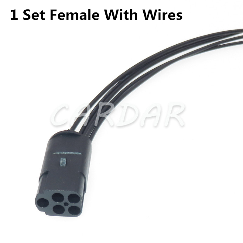1 Set 5 Pin Auto Electric Connector Plug Wiring Harness Cable Waterproof Sockets: GRAY