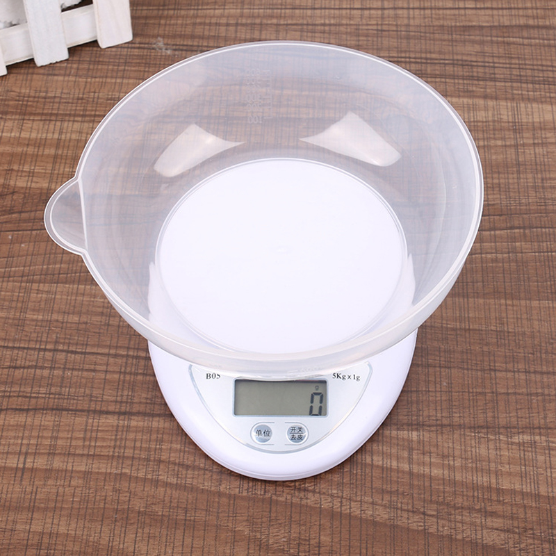 5KG/1G Kitchen Scale Weighing Scale Food Diet Postal Balance Measuring LCD Electronic Scales Suitable for Household Kitchen