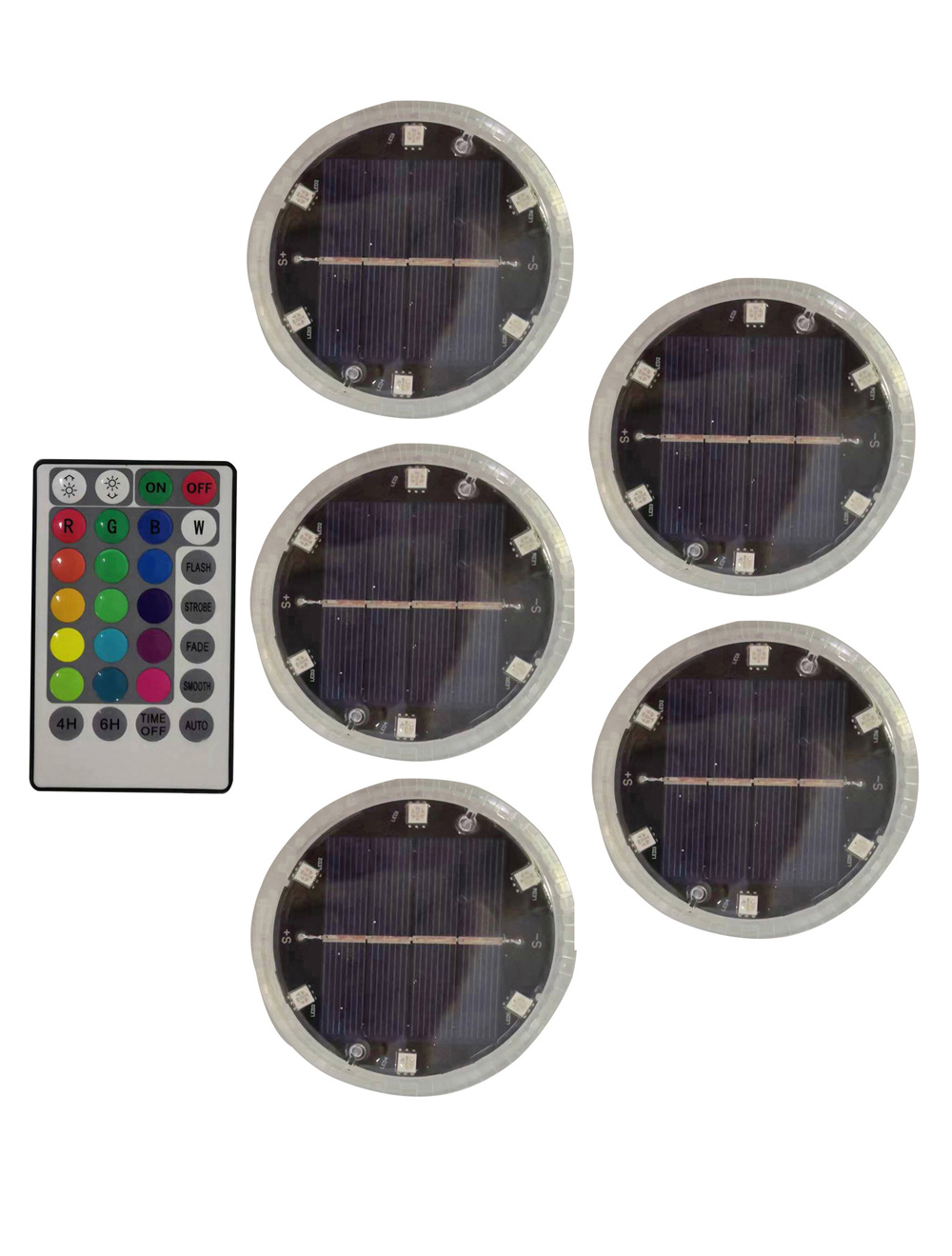 Solar LED Submersible Light Remote Control Underwater Night Lamp Pool Float Light For Swimming Pool Aquarium Fishing Lighting: 5 Lamp 1 controller