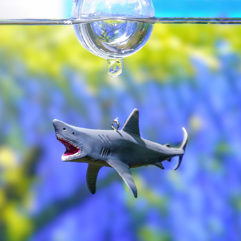 1 set Fish Tank Shark Decoration Floating Ocean Aquarium Ornament Decorations Aquascape Shark Figurine Decor Fish Tank Craft