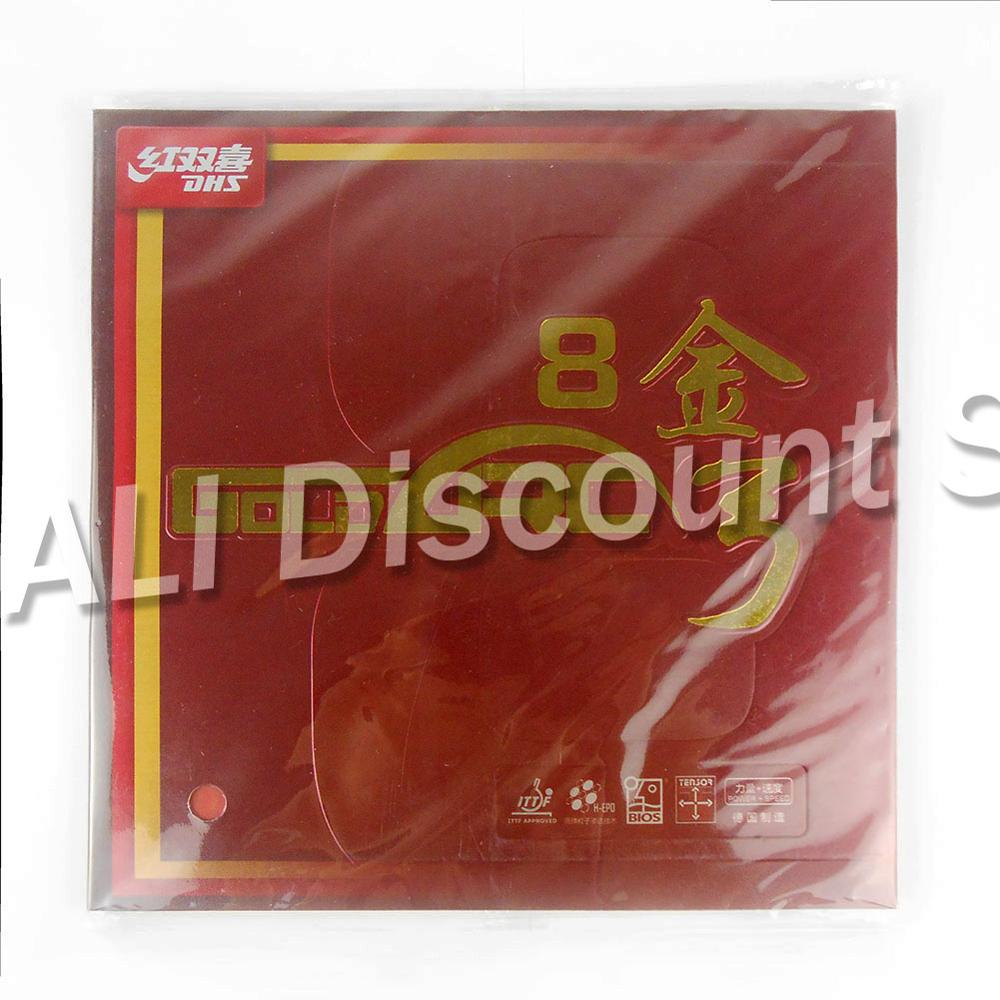 Original DHS GoldArc 8 Table Tennis Rubber rubber Pimples In Ping Pong Germany Rubber with Sponge ITTF Approved