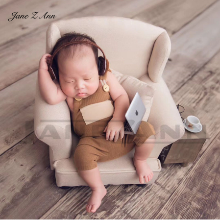 Mini Notizbuch kleine Computer Headset neugeborenen Baby kreative foto requisiten Studio schießen zubehör