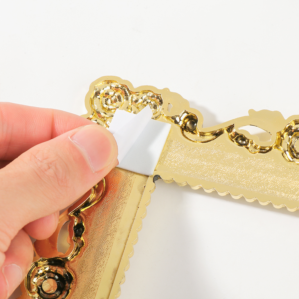 Rose Edge Light Switch Cover Gold Silver Resin Single and Double Surround Socket Frame Wall Sticker Switch Sticker