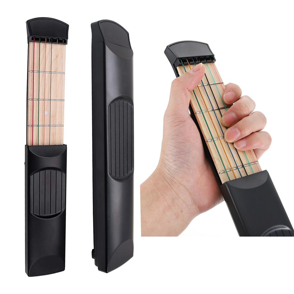 Gitara kieszonkowa trener akordów akcesoria gitarowe praktyczna gitara kieszonkowa dla początkujących: Default Title