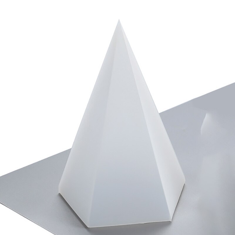 DIY Hexagonal Cone Silicone Mold, Pentagonal Cone Mold, Flexible, Transparent Clear Molds for Casting with Resin, Cement, Candle: Internal mold 5