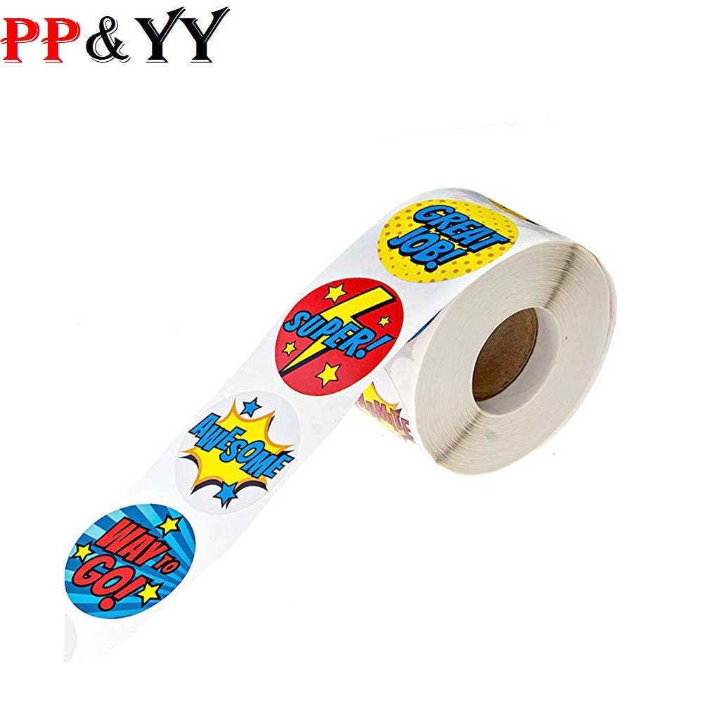 100-500pcs 8 different styles of reward stickers cartoon cute stickers school teacher student stationery stickers