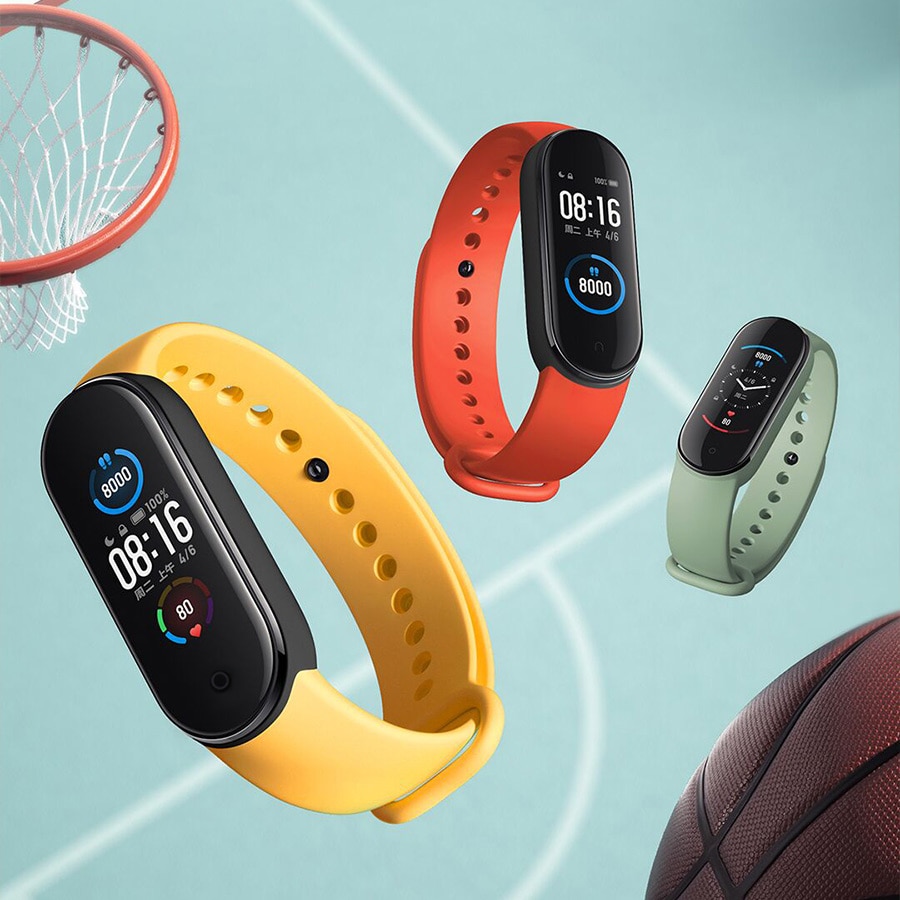 Xiaomi Mi Banda 5 Intelligente Del Braccialetto 4 di Colore Dello Schermo di Tocco di Miband 5 Wristband Fitness Pista di Ossigeno Nel Sangue Monitor di Frequenza Cardiaca smartband