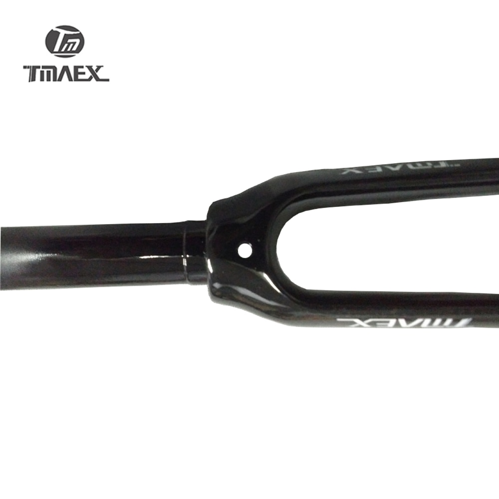Tmaex-full carbon landevejscykel forgaffel 1-1/8 in 28.6mm cykeldele kun 360g superlette cykelgafler fastgaffel rød