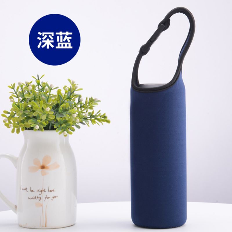 Funda con aislamiento térmico para botella de agua, funda aislante portátil, bolsa de transporte al aire libre con hebilla a presión para 500ML de diámetro, 6-8cm