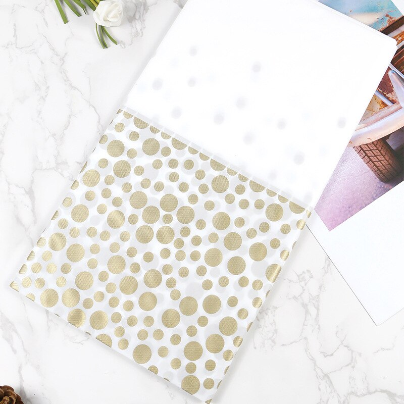 10PCs Disposable Tablecloth Birthday Thickened Polka Dot Printing Plastic Dining Table Tablecloth