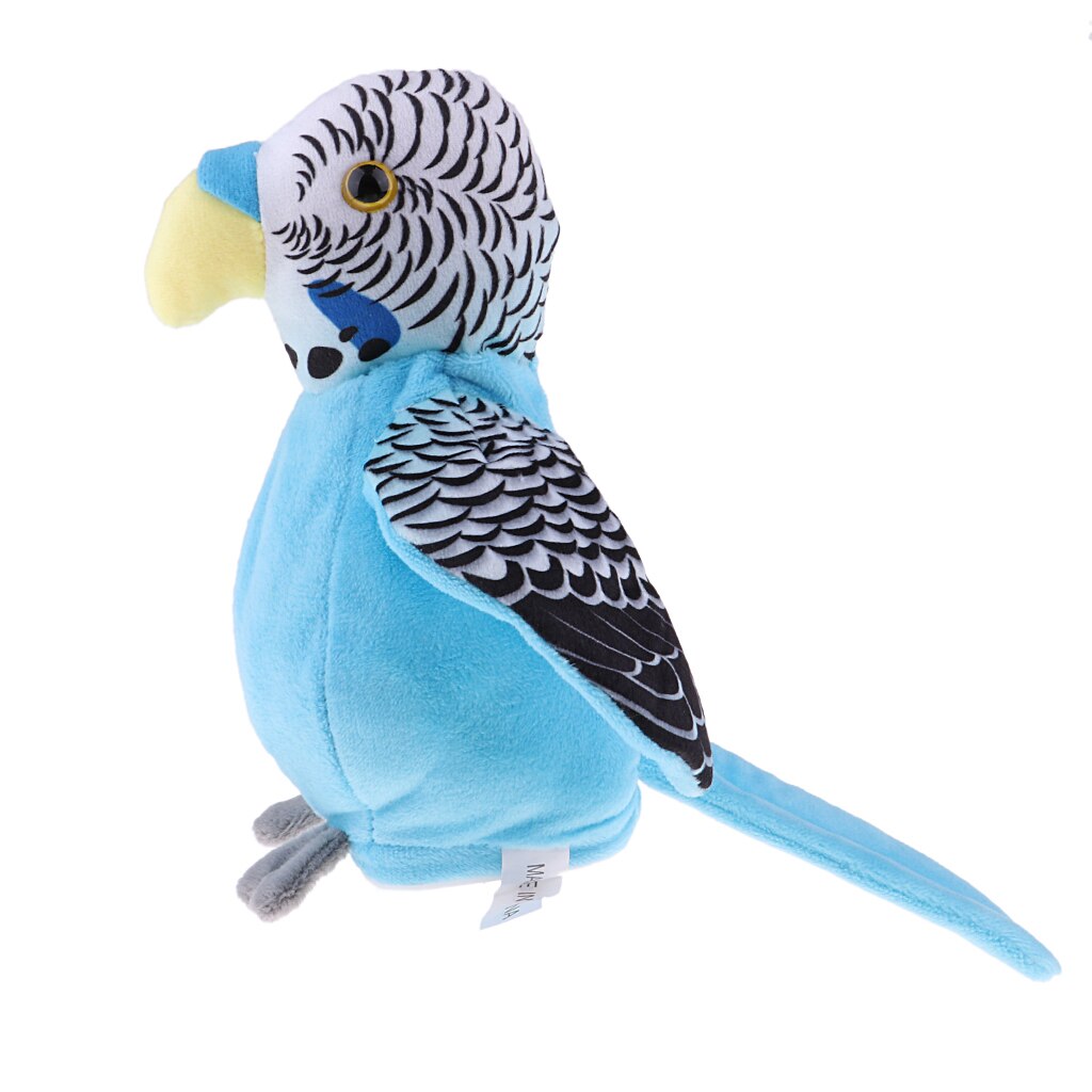 Kids Recorder Blue Talking Parrot Game with Voice Recognition Technology Toy