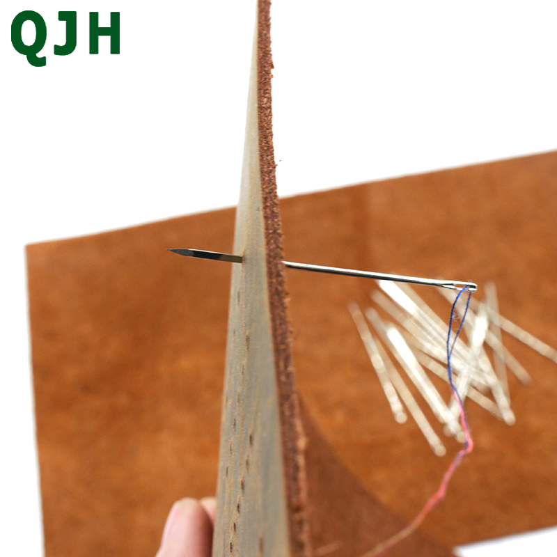 3Sizes 4.8cm 5.8cm 7cm leather sewing needle Stainless Steel Handy Needles Canvas Leather Sewing Stitching Tool