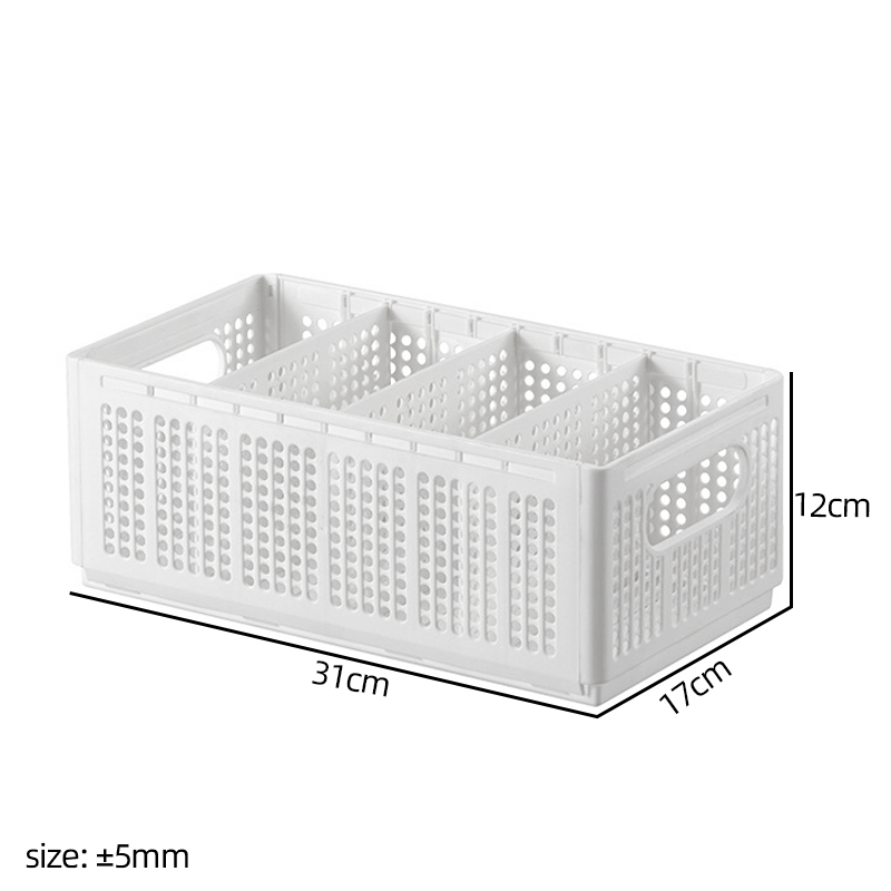 4-Pack Foldable Fabric Storage Boxes – Grey Square Organiser For Wardrobe, Bra Drawers, Socks & Underwear (Cobics Premium™)