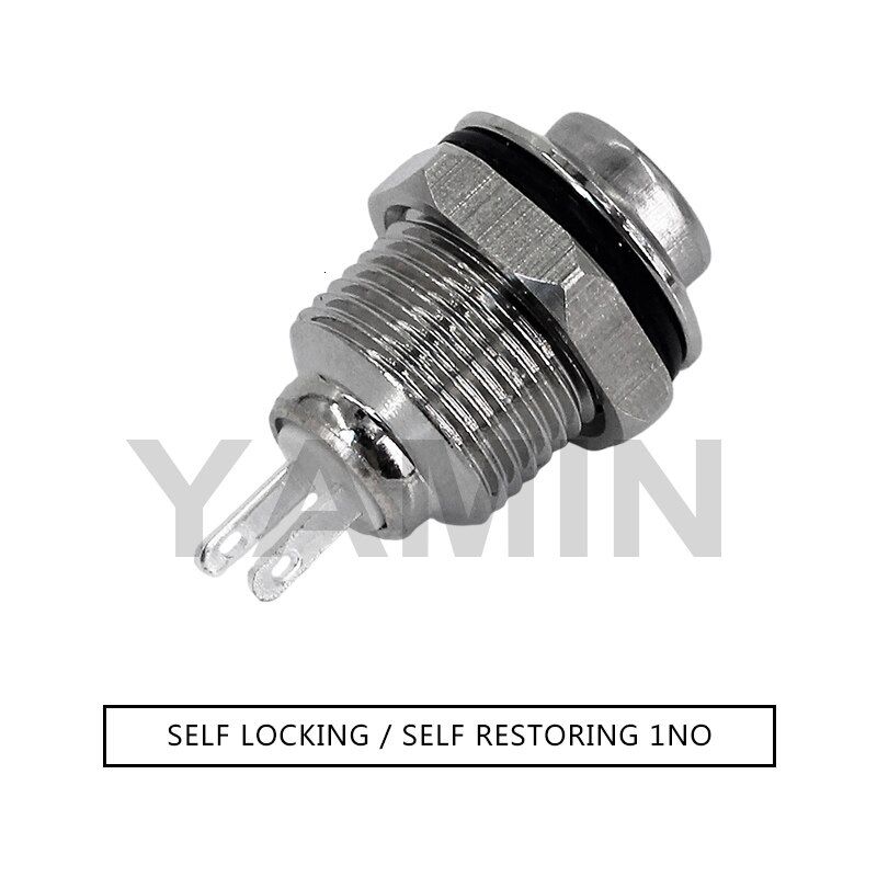 10mm Metal Push Button Switch Momentary Reset / Latching Lock Waterproof One Normally Open Ultra Small Miniature High Head