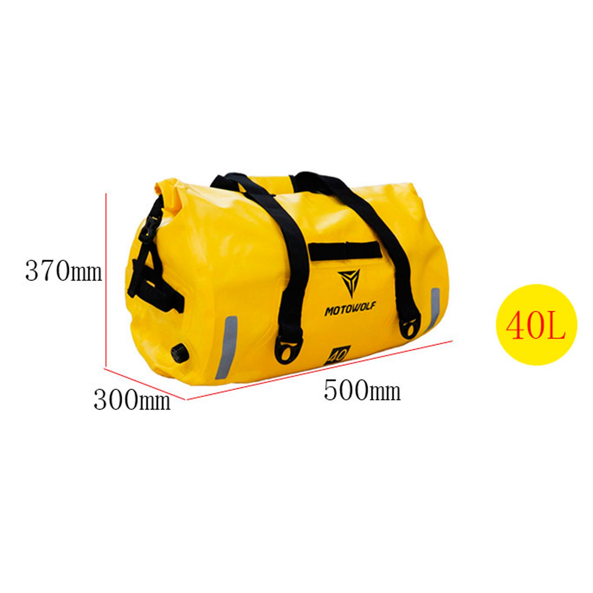 Wodoodporna duża pojemność przechowywania torba motocykl jazda na rowerze torba turystyczna dla Rafting kajak żeglarstwo Trekking pływanie torba podróżna: Model 2 Yellow 40L