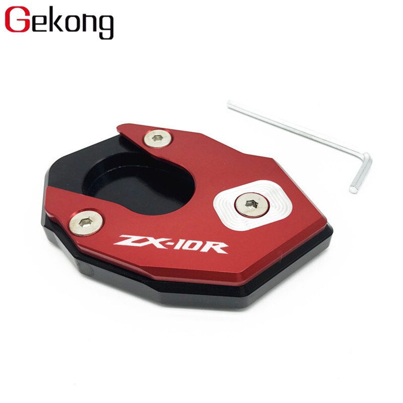 Adapté Pour KAWASAKI ZX6R ZX10R ZX 10R ZX 6R Moto CNC Béquille Latérale Pied Agrandisseur Béquille Latérale Agrandir Béquille