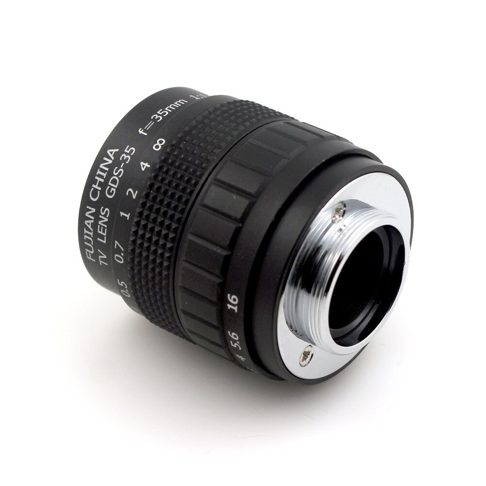 35mm f/1.7 CCTV Lens C Mount CCTV Lens features alloy casing with lens
