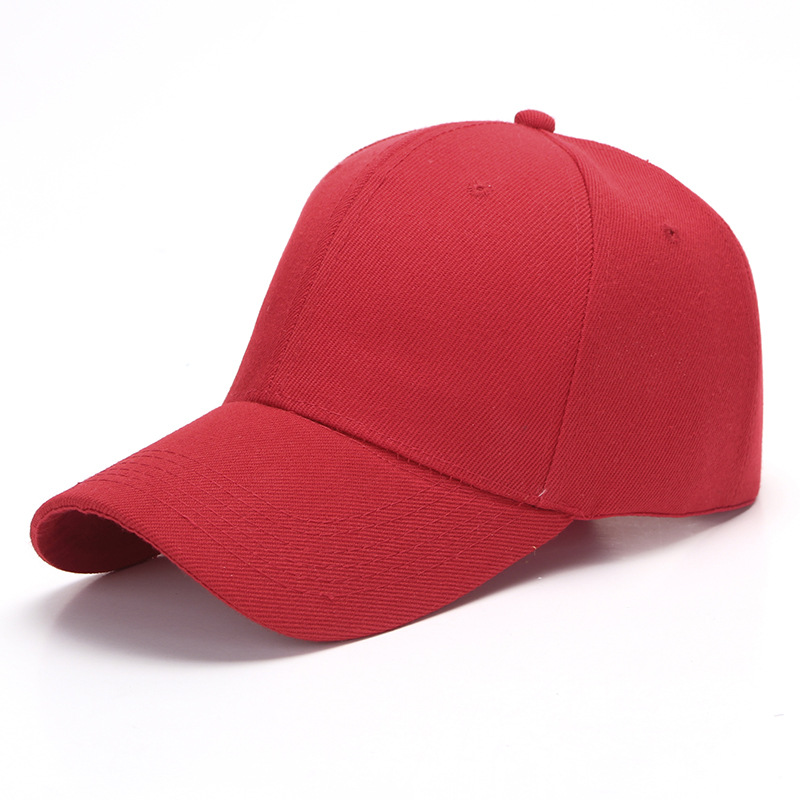 Baseball Cap For Men Women Summer Hat Solid Color Velcro Adjustable Unisex Spring Shade Hip Hop Men Baseball Cap Black White: WHITE
